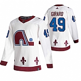 Colorado Avalanche 49 Samuel Girard White Adidas 2020-21 Reverse Retro Alternate Jersey Dzhi,baseball caps,new era cap wholesale,wholesale hats